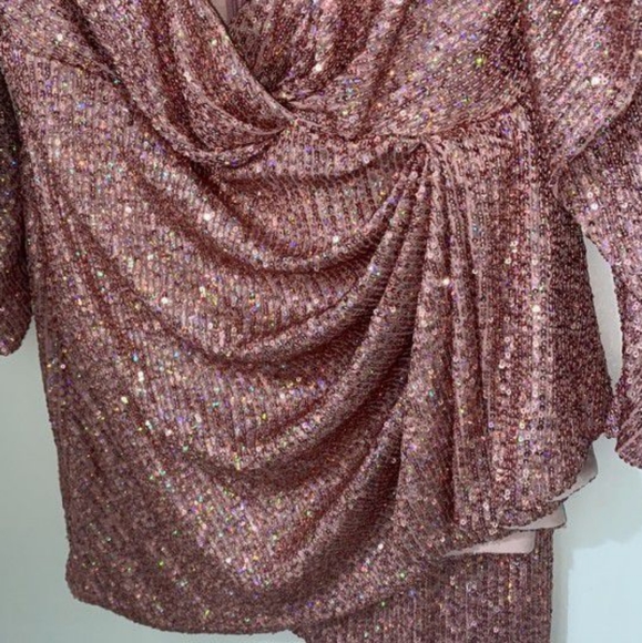 Rose Gold Pink Dress - Picture 3 of 3